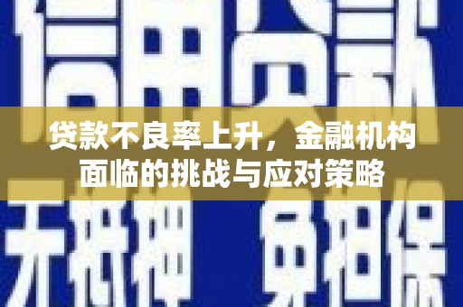 孟村贷款不良率上升，金融机构面临的挑战与应对策略