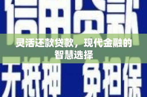 孟村灵活还款贷款，现代金融的智慧选择
