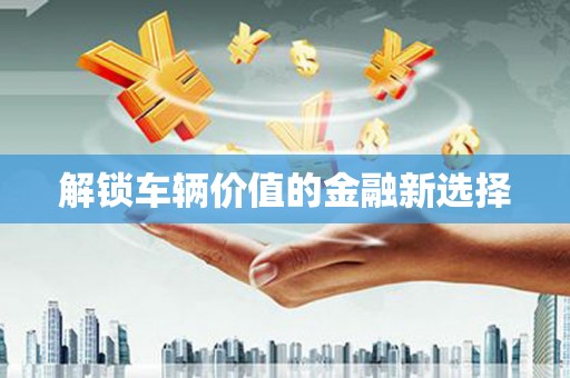 孟村解锁车辆价值的金融新选择