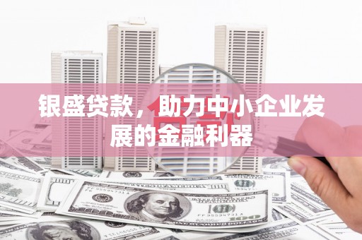 孟村银盛贷款，助力中小企业发展的金融利器