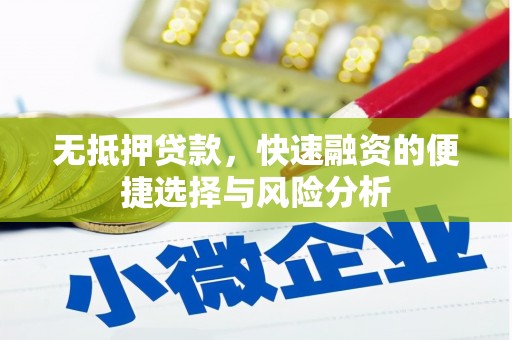 孟村无抵押贷款，快速融资的便捷选择与风险分析