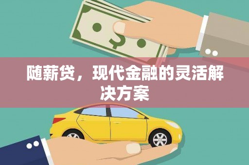 孟村随薪贷，现代金融的灵活解决方案