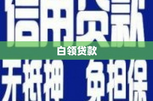 孟村白领贷款
