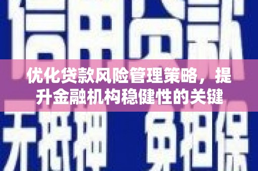 孟村优化贷款风险管理策略，提升金融机构稳健性的关键