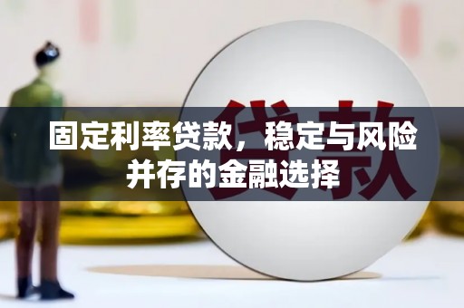 孟村固定利率贷款，稳定与风险并存的金融选择