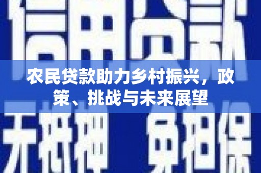 孟村农民贷款助力乡村振兴，政策、挑战与未来展望