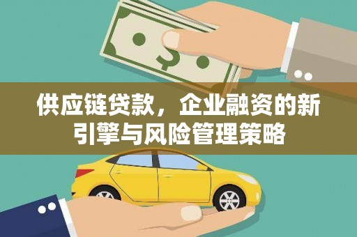 孟村供应链贷款，企业融资的新引擎与风险管理策略