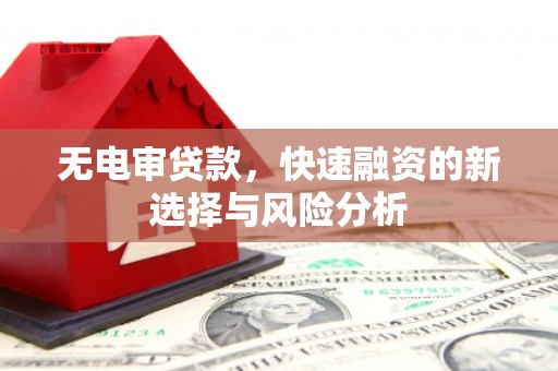 孟村无电审贷款，快速融资的新选择与风险分析