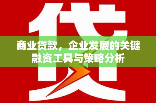 孟村商业贷款，企业发展的关键融资工具与策略分析