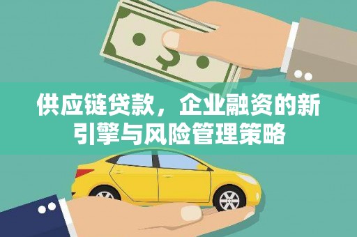 孟村供应链贷款，企业融资的新引擎与风险管理策略