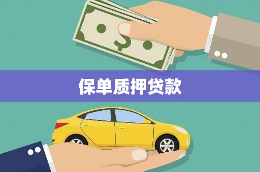 孟村保单质押贷款