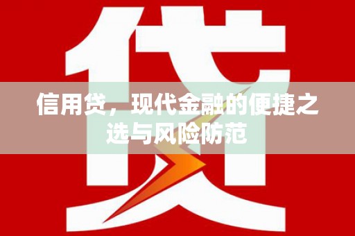 孟村信用贷，现代金融的便捷之选与风险防范