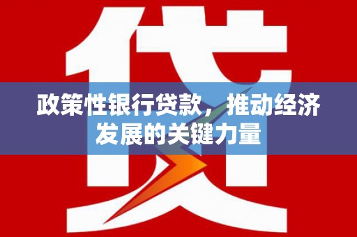 孟村政策性银行贷款，推动经济发展的关键力量