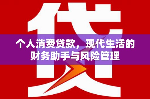 孟村个人消费贷款，现代生活的财务助手与风险管理