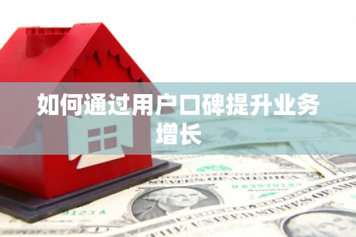 孟村如何通过用户口碑提升业务增长