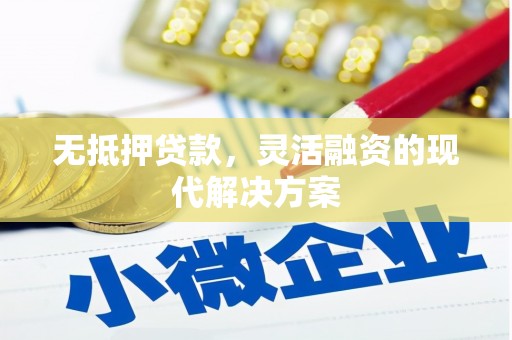 孟村无抵押贷款，灵活融资的现代解决方案