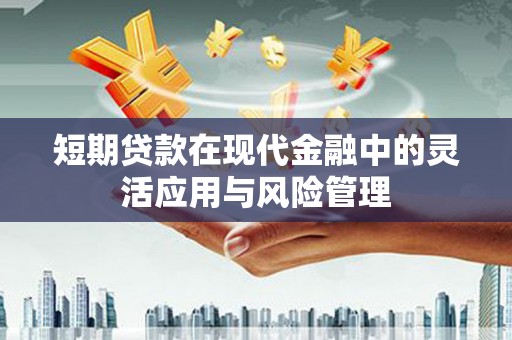 孟村短期贷款在现代金融中的灵活应用与风险管理
