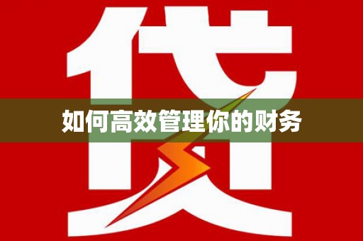孟村如何高效管理你的财务
