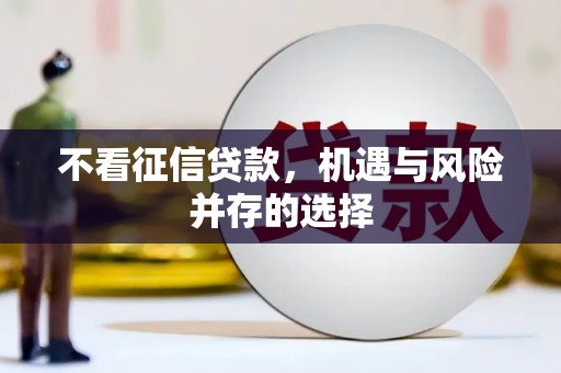 孟村不看征信贷款，机遇与风险并存的选择