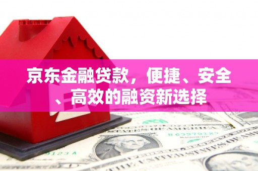孟村京东金融贷款，便捷、安全、高效的融资新选择